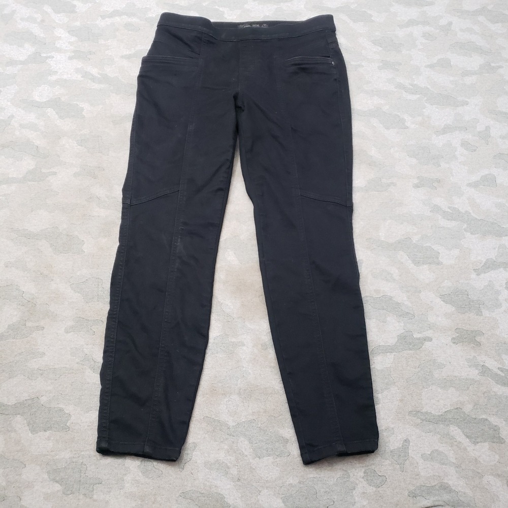 Prana Pants Womens 10/30 Black Skinny Stretch Outdoor Camp Trail Pull On Hiking